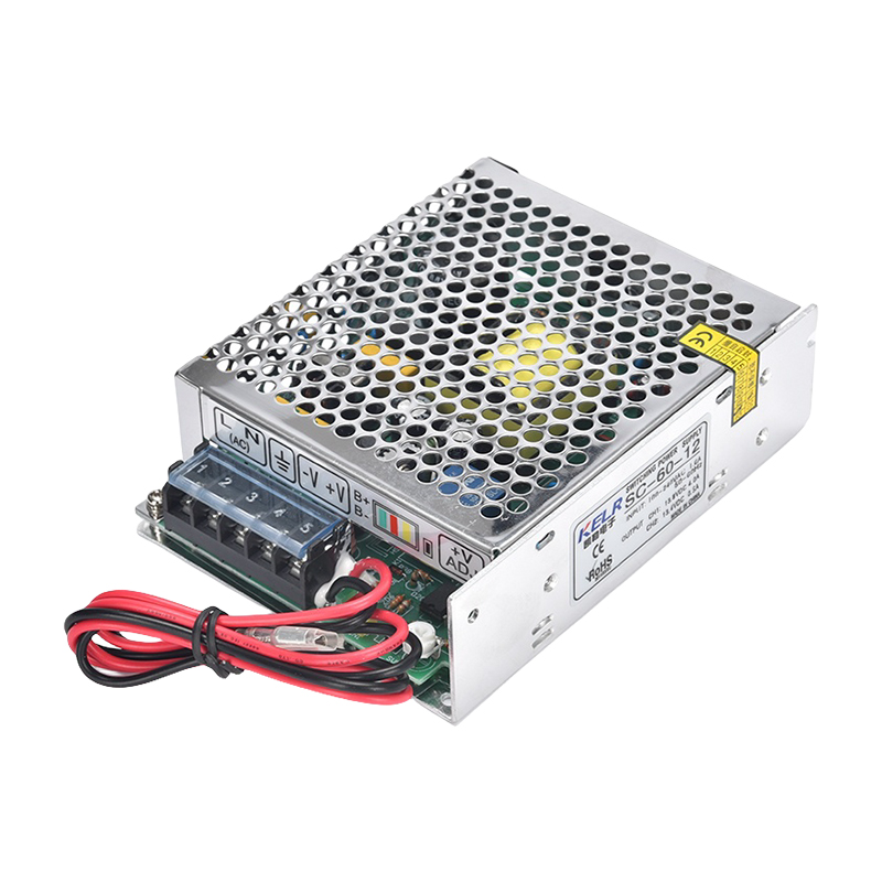 SC-60W series Single output switching power supply with battery charging function (UPS)